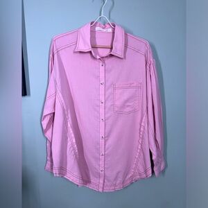 NWT Altar'd State Pink Button Down Top/Jacket- SZ M